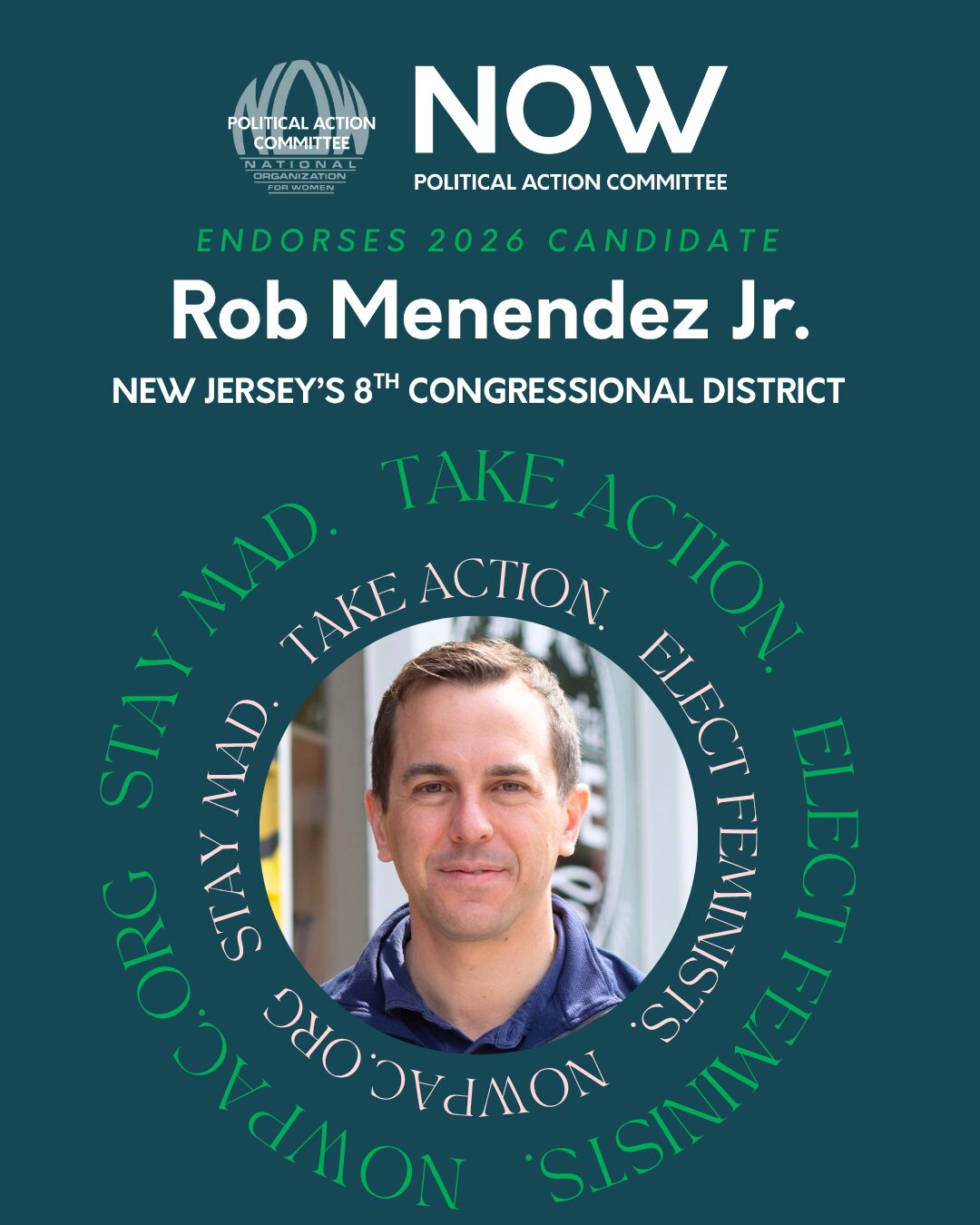 Tim Alexander speaking to a N.O.W. NJ member